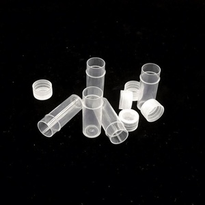 Botella de Plástico Redonda Pequeña de 5g para Muestras, Botella Transparente de PP para Dispensar Líquidos, para Medicamentos, Disponible en Stock del Fabricante - Product Image 4