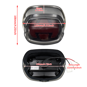 Luz trasera de señal de giro LED de <span class=keywords><strong>freno</strong></span> de humo para <span class=keywords><strong>motocicleta</strong></span> Harley Sportster XL 48 883 Touring Street Road Glide Softail Dyna FL - Product Image 5