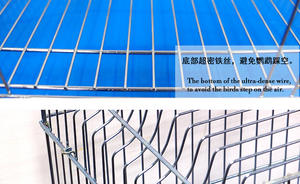 Kuş kafesleri için Parakeets paslanmaz çelik Birdcages Metal kuş kafesi ev taşıyıcı ev bahçe için yaratıcı <span class=keywords><strong>Retro</strong></span> kuş taşıyıcılar - Product Image 5