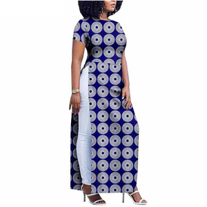 Vêtements africains imprimés Yibaoli pour femmes, <span class=keywords><strong>en</strong></span> coton ciré Ankara, robes longues - Product Image 6