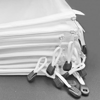 Dossiers de fichiers de documents étanches transparents en nylon léger A4 Sacs de fichiers à fermeture éclair en maille pour l'organisation