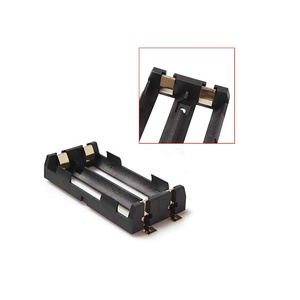 Iki 18650 hücre 3.7v plastik pil tutucu saklama kutusu SMT SMD desteği de batterie halter iehalter - Product Image 1