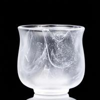 Bol en verre givré de 120 ml et 150 ml pour le thé, le café, le vin, décoration d'intérieur
