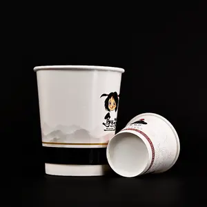 Hot drink custom logo disposable coffee double-wall paper cup disposable water cup paper cup