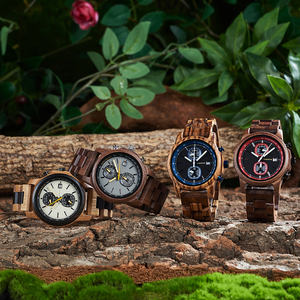 Men's Luxury Eco-Friendly <b>Wooden</b> Quartz <b>Watches</b> Custom Logo Lightweight with Unique Texture Pointer Fashionable Hot Selling - Product Image 6