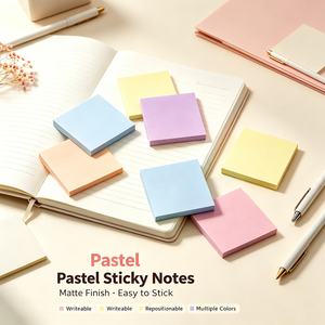SK Pastel Sticky <b>Notes</b> Matte Finish Colorful Memo Pads Easy to <b>Stick</b> Repositionable - Product Image 2