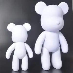 Fluid Bear White Embryo Wholesale Handmade Toys DIY Fluid Bear Ornament Creative Resin Crafts Fluid Bear Ornament