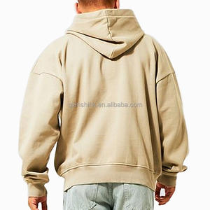 100% algodón de alta calidad con cremallera completa fabricantes de Sudadera con capucha French Terry Heavyweight Oversized Zip up Hoodie Manufacturers - Product Image 4