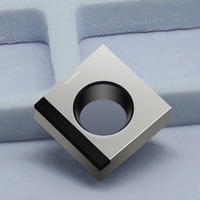 Plaquette indexable PCD CBN à haute dureté, outil de tournage en carbure pour l'usinage de l'acier trempé et la coupe d'alliages d'aluminium