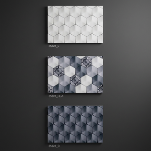 Best Selling High Resolution Hexagonal Pattern Glossy 300x450mm Porcelanato Glazed Ceramic 3D Waterproof Bathroom Outdoor - Product Image 1