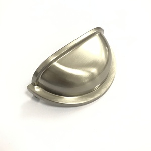 Customized Color <strong>Brush</strong> Nickel Zinc <strong>Kitchen</strong> Hardware Cabinet Door Europe Cup Pull <strong>Handle</strong> 3inch 76mm Drawer Dresser Cup <strong>Handle</strong> - Product Image 3