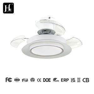 Ventilador de Techo Retráctil con Luz LED de 42 Pulgadas, Ventiladores de Techo Invisibles de Bajo Consumo con Luces y Control Remoto - Product Image 4