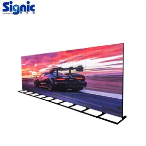 3d广告地板透镜状铝框横幅展示架室内激励镜板数字发光二极管海报