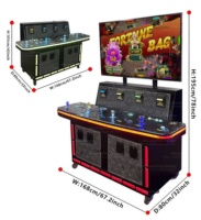 USA Prix compétitif Table à poissons d'amusement d'intérieur Jeux à pièces Machine de jeu de chasseur de pêche avec imprimante/accepteur de billets