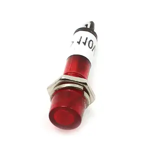 Indicatori luminosi a led in miniatura indicatore in metallo non impermeabile monocolore lampada pilota monocolore