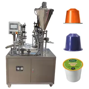 네스프레소 커피 캡슐 충전 씰링 기계, K 컵 포장 기계