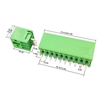 Bloc de bornes PCB enfichable pas de 2,54 mm - Connecteur à broches droites et coudées - Connecteur de terminaison à profil bas de type push-in
