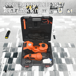 2025 Customizable Portable 3-in-1 Electric Hydraulic Car <strong>Jack</strong> 12V Steel Lifting Tool Hot Sale Air Pump Wrench Car <strong>Jacks</strong> - Product Image 2