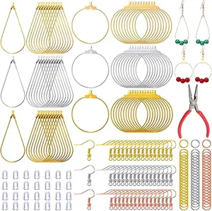 Dames Diy Oorbel Maken Kit Voor Handgemaakt Werk Acryl Sieraden Bevindingen Met Zilver Koper Goud Kleuren Losse Kralen