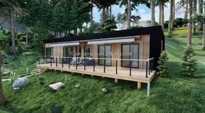 Hôtel villa de luxe personnalisé de 40 pieds préfabriqué <span class=keywords><strong>en</strong></span> acier léger petite maison <span class=keywords><strong>en</strong></span> conteneur parfaite pour la maison ou le bureau - Product Image 4