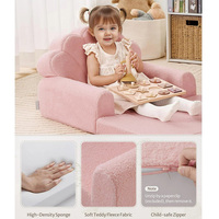 Sofá Convertible 2 en 1 para Niños, Sofá Infantil Minimalista, Silla para Niños Pequeños, Sofá Cama Reclinable para Guardería