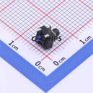 GT-TC072B-H060-L1 Tactile Switch SMD-3P,4.5x4.5mm Switch Single Pole Single Throw Round Button 2.5N Horizontal Mount - Product Image 2