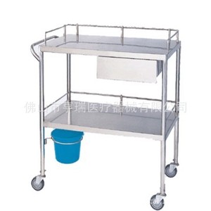 Chariot à instruments chirurgicaux Henry en acier inoxydable 304 à double couche HR-743B - Product Image 2