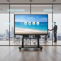 Tableau blanc numérique avec caméra intégrée de 110 pouces, tableau blanc numérique Android pour le bureau, vente flash