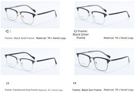Monture de lunettes optiques TR90 avec branches en acétate, lunettes carrées légères pour hommes et femmes, personnalisation OEM