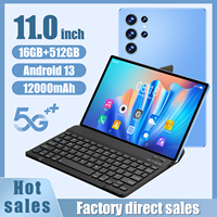 Hot Selling S23 11-inch 16+512GB 10-core Android 13 Tablet PC for Kids Online Learning & Reading & Writing Tablet