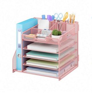 4-Tiers Mesh Metal Desk <b>Organizer</b> for Home Use Office Supplies From China-under Desk Drawer <b>File</b> Trays Crafted Metal <b>Organizer</b> - Product Image 1