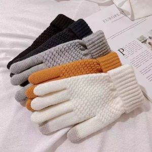 Mitaines tricotées chaudes d'hiver pour femmes et hommes, en polaire épaisse, à motif ananas, compatibles écran tactile - Product Image 6