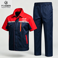 Combinaison de travail haute visibilité réfléchissante et respirante, logo personnalisé, uniforme unisexe pour l'entretien et la construction