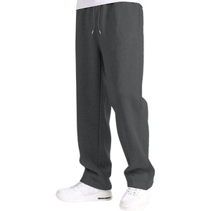 Custom High Quality Woolen Casual Gym <b>Stacked</b> <b>Joggers</b> Eco-friendly Plus Size Men's Mid Waist Baggy Sweatpants OEM Service - Product Image 5