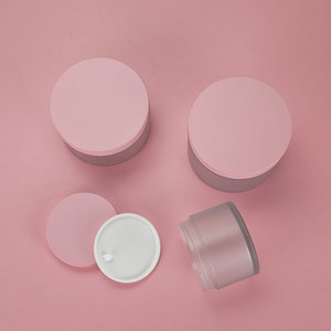 Rỗng container thực phẩm lớp 50ml-1000ml miệng rộng Pet mỹ phẩm cơ thể chà kem bao bì trong suốt Jar Trắng Nắp bao bì - Product Image 5