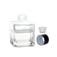 Échantillon gratuit Vente en gros Verre 100 ml 150ml 200ml 4oz Bouteille vide carrée de luxe pour la décoration d'intérieur