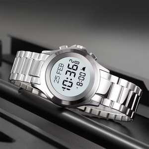 2026 Islamic Prayer Watch Men's Alloy Watch Muslim Azan Watch 3ATM Waterproof Men's Watch - Product Image 3