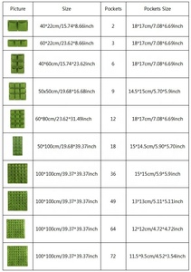 Sacs de <span class=keywords><strong>plantation</strong></span> verticaux à suspendre au mur, poches de culture pour plantes vertes, sacs de <span class=keywords><strong>plantation</strong></span> verticaux pour fournitures de jardin - Product Image 4