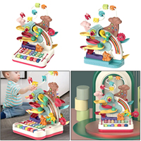 Jouets à clavier multifonctions Instrument de musique Jouets éducatifs pour bébés Jeu d'apprentissage Track Knocking Piano Toy