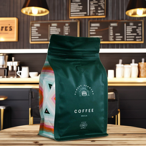 Sacchetti Personalizzati <span class=keywords><strong>in</strong></span> PE con Fondo Piatto per Confezionamento Caffè, Buste con Zip Facili da Aprire 250g 500g 1kg per Alimenti e Chicchi di Caffè - Product Image 1
