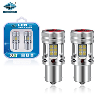 25W Led 3030 Lampe de voiture 1156 Ampoule Canbus Ventilateur P21W Feu de freinage 1157 3157 BA15S Système d'éclairage automatique universel