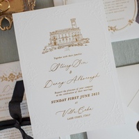 Invitation de mariage personnalisée moderne avec couleur et texte sur mesure, qualité stable pour les lieux de mariage et les acheteurs B2B mondiaux