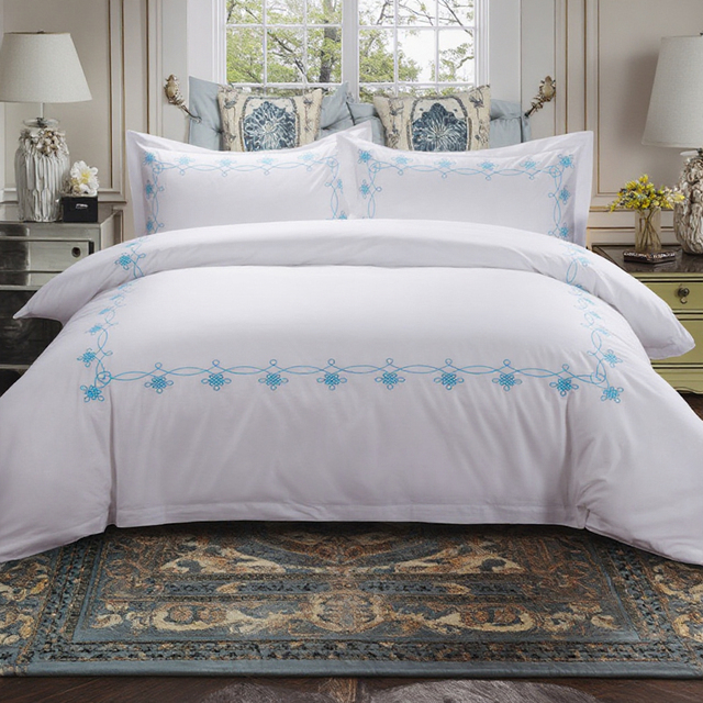 Star Hotel High Quality Royal Family Luxury Classic 100% Cotton Sateen OEKO-TEX Certified 500TC Woven Customizable Bedding Set