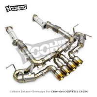 Système d'échappement complet AUTO pour Chevrolet CORVETTE C8 Z06 2019-2025 tuyau de descente droit titane OEM usine Valve Catback échappement