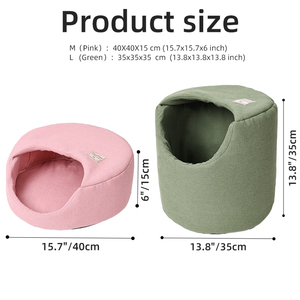 Luxury Custom <strong>Cat</strong> House Bed Wholesale Luxury Custom <strong>Cat</strong> <strong>Cave</strong> for Kittens Small Animals Dogs Removable Pet Bed Animal Print - Product Image 6
