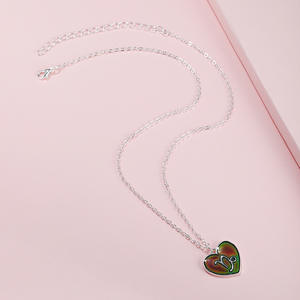 Colliers à breloques goutte d'huile à la mode Go Party 12 Horoscope Astrologie Zodiaque Coeur Pendentif Collier Pour Enfants - Product Image 5