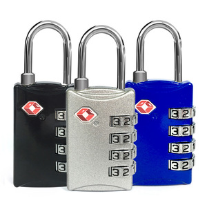 TSA Approved Combination <b>Padlock</b> Zinc Alloy Electroplated Travel Lock With Custom Logo For Luggage Backpacks - Product Image 1