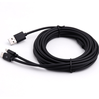Câble de charge de 3 mètres pour Playstation 5, lumière LED, type C, câble USB 2 en 1 pour PS5/Xbox Series X/S/Switch, chargeur USB