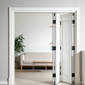 Porte pliante en bois avec cadre de porte sans joint, insonorisée, pour la décoration intérieure de la maison, de la cuisine, de la chambre à coucher - Product Image 3