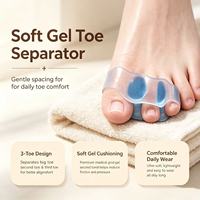 Correcteur de Hallux Valgus en Gel Souple, Séparateurs d'Orteils pour Hommes et Femmes, Coussinets d'Écartement des Orteils pour Réaligner le Grand Orteil à sa Position Originale